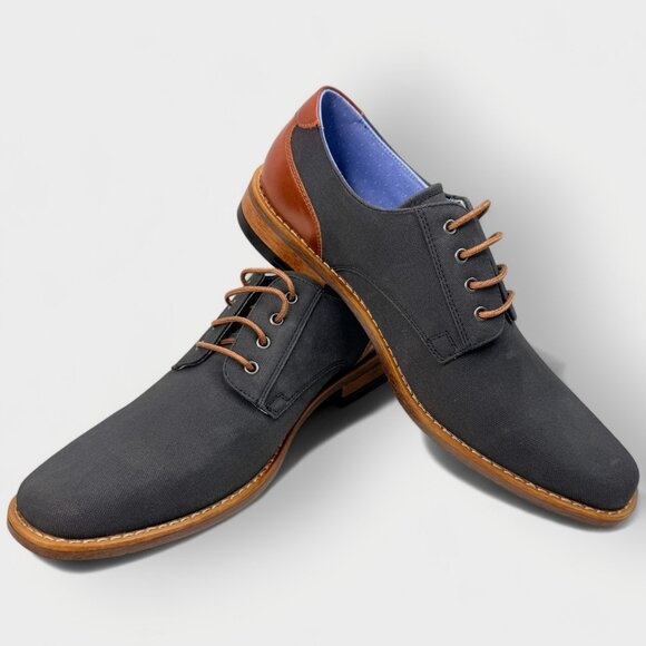 Perry Ellis Winston Ultra Foam Men’s Gray Dress Shoe Sz 7.5 New No Box Comfort - Picture 7 of 10